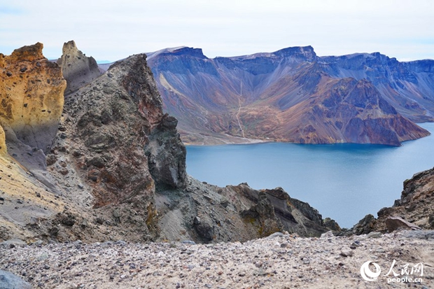 Beautiful autumn scenery of Changbai Mountain in NE China