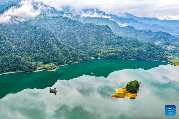Scenery of Xiaonanhai wetland nature reserve in China