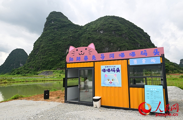 Cat-themed boats offer playful rafting experience to visitors to Guilin, S China