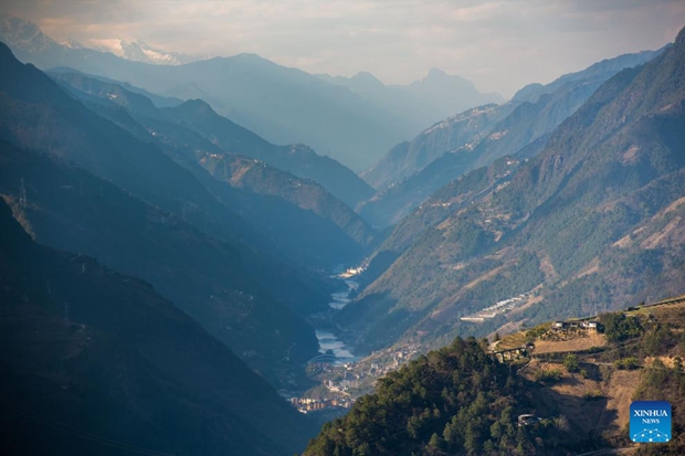 View of Nujiang River in China